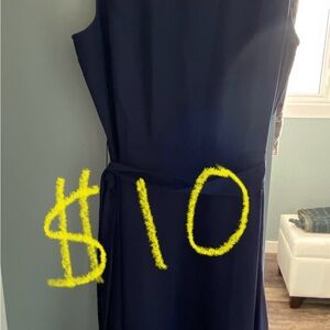 VENUS Navy Midi Dress